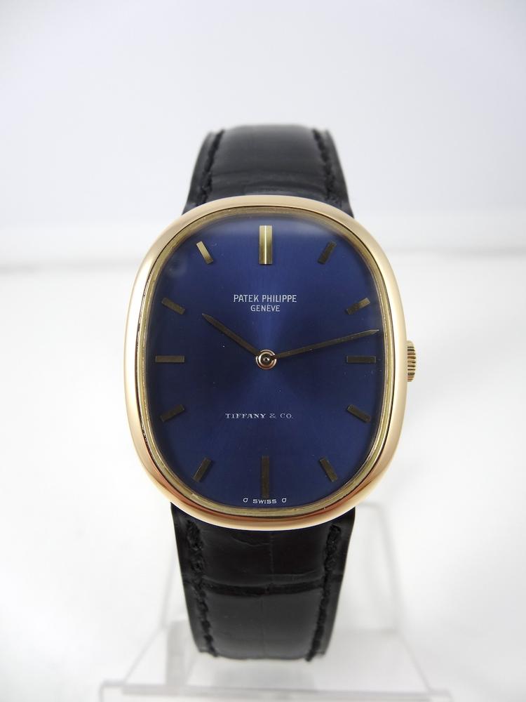 Patek Ellipse or jaune Réf 3548 Cadran Tiffany & Co