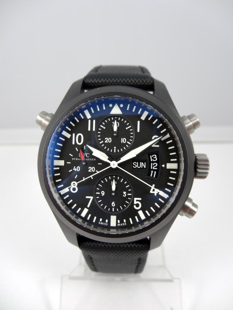 IWC Doppel-Chronograph Pilot Céramique série Limitée 1000 ex Boite & Papiers