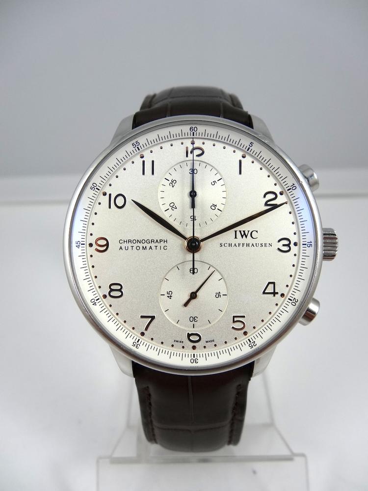 IWC Portugaise cadran crème index Or rose Papiers Révisions 2011