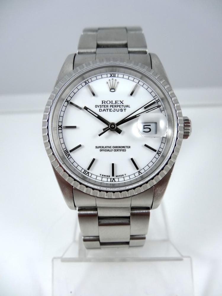 Rolex Datejust cadran Blanc année 1991
