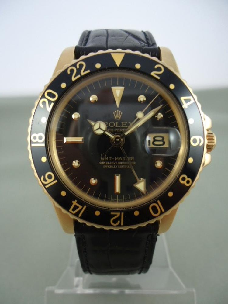 Rolex GMT Référence 1675 en or jaune