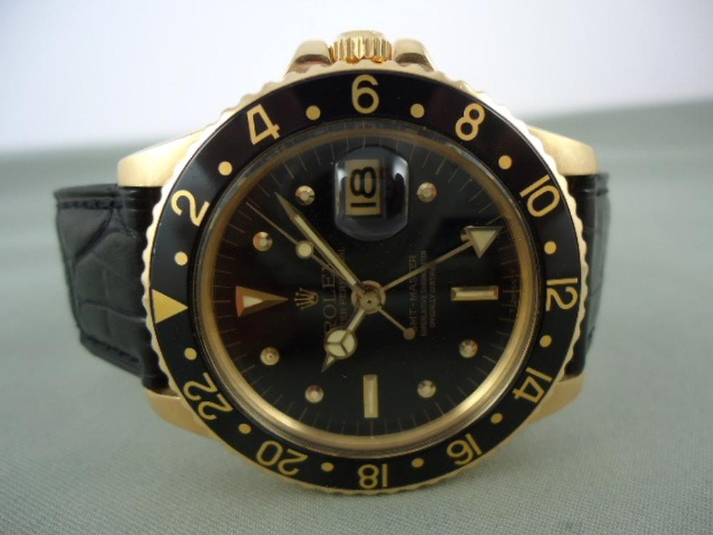 Rolex GMT Référence 1675 en or jaune