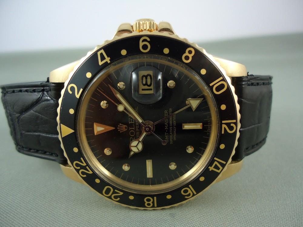 Rolex GMT Référence 1675 en or jaune
