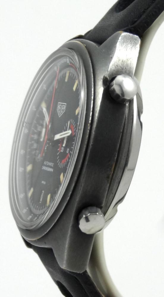 Heuer Monza Réf 110.501 première Edition PVD Noir Circa 1976