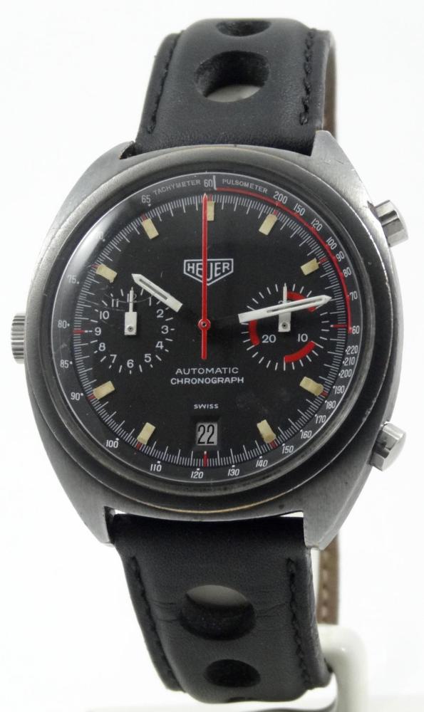 Heuer Monza Réf 110.501 première Edition PVD Noir Circa 1976