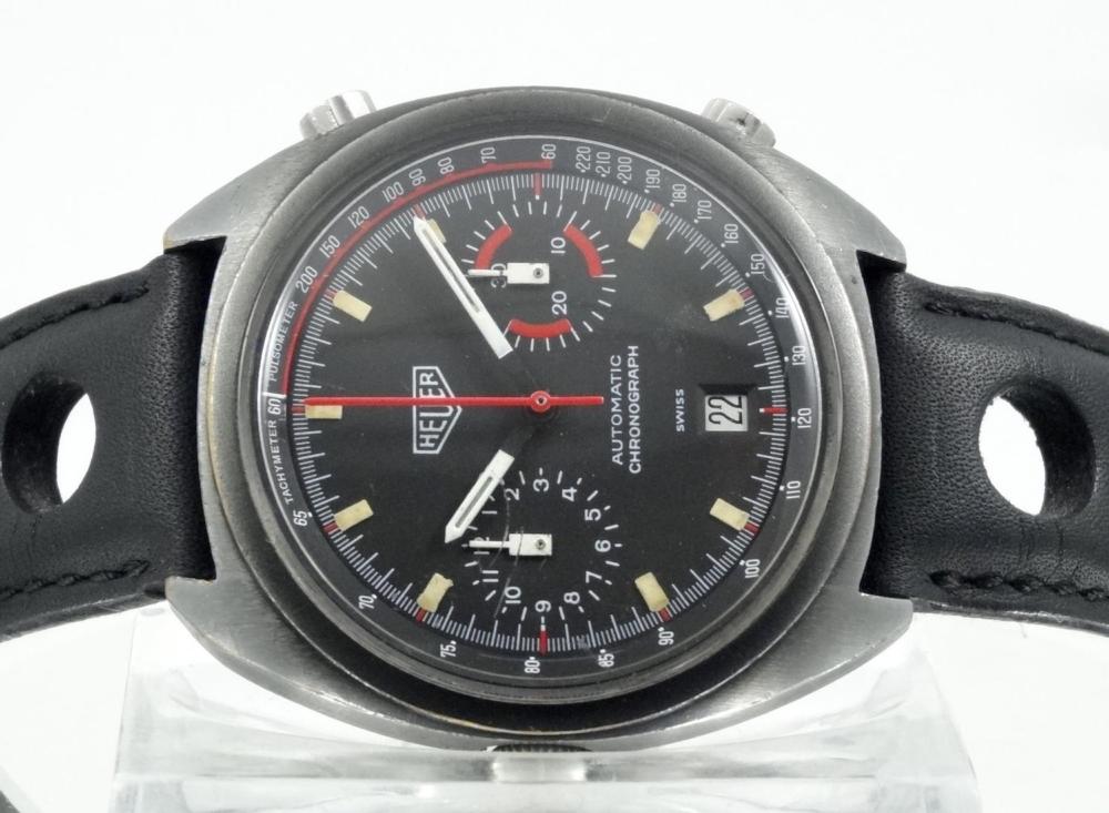 Heuer Monza Réf 110.501 première Edition PVD Noir Circa 1976