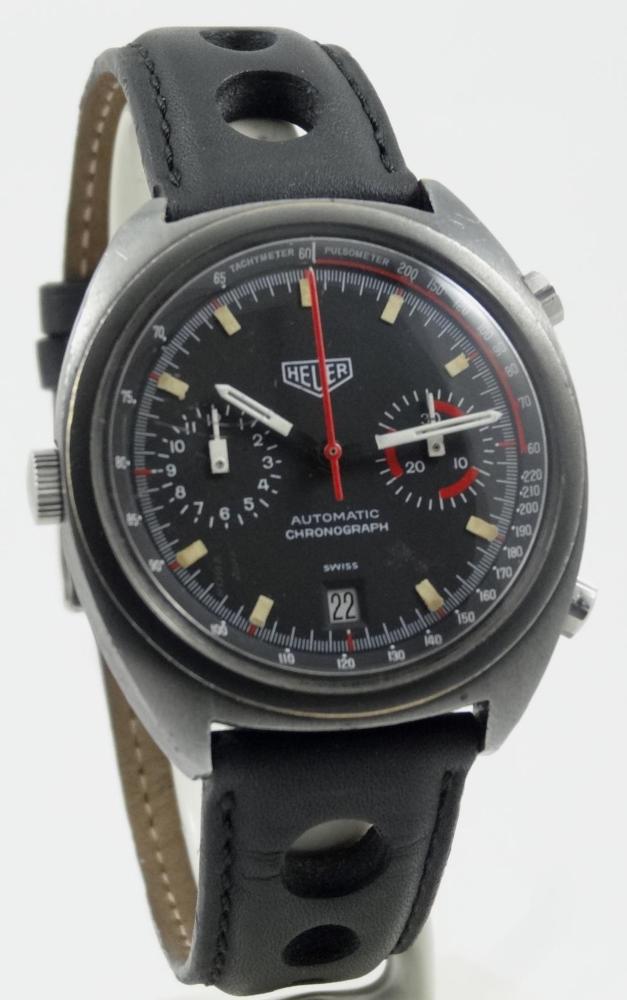 Heuer Monza Réf 110.501 première Edition PVD Noir Circa 1976