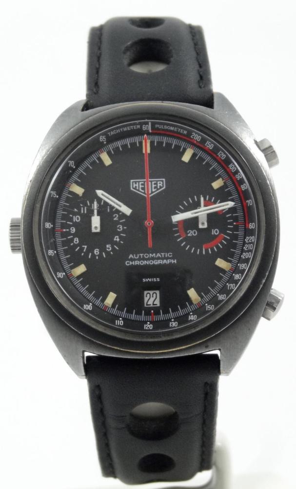 Heuer Monza Réf 110.501 première Edition PVD Noir Circa 1976