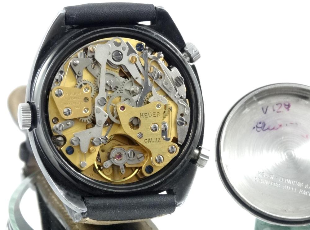 Heuer Monza Réf 110.501 première Edition PVD Noir Circa 1976