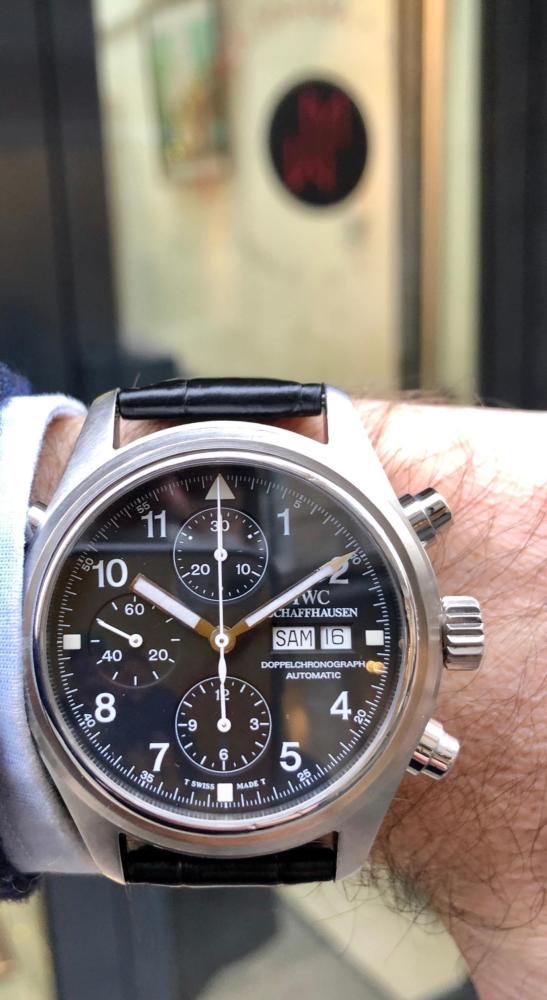 IWC Chrono Doppelchronograph boite et papiers