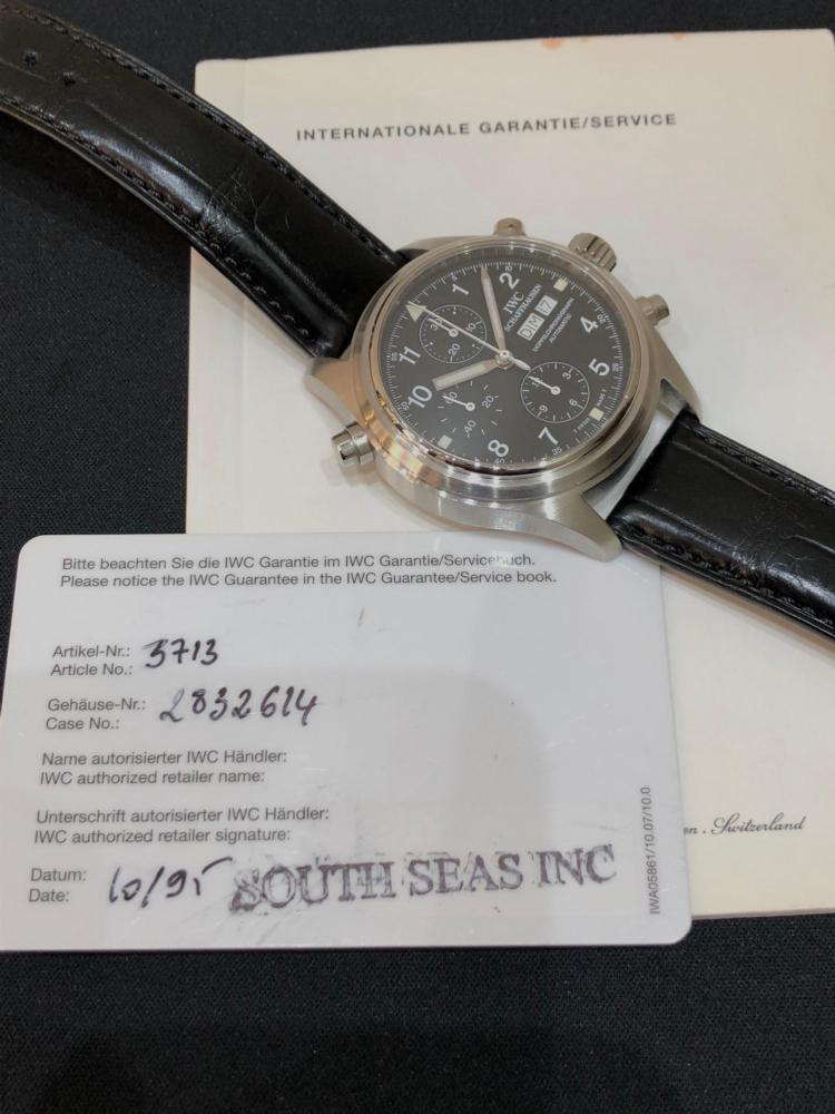 IWC Chrono Doppelchronograph boite et papiers