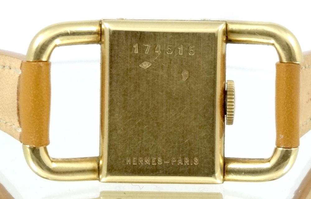 Jaeger-LeCoultre Etrier Lady Mini or jaune pour Hermes