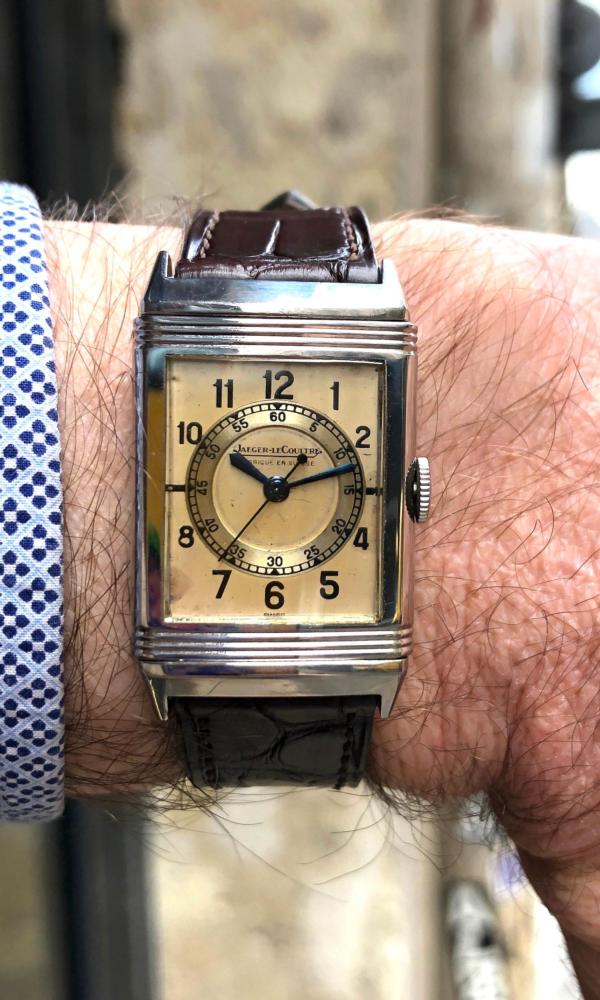 Jaeger-LeCoultre Reverso Classique Chemin de fer Circa 1945