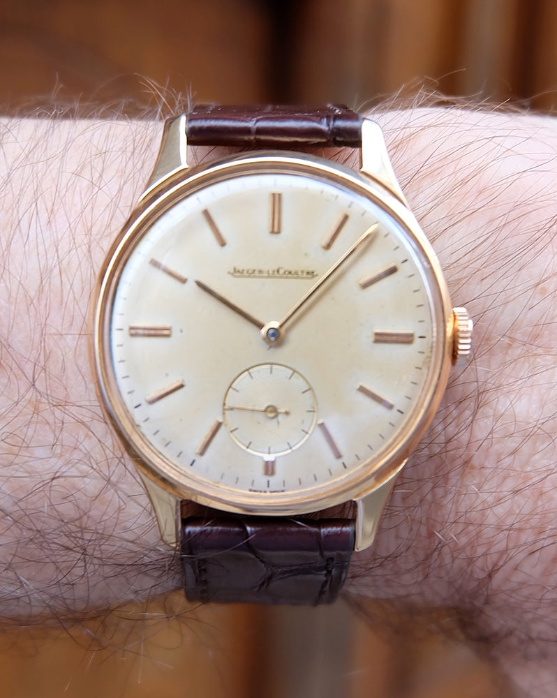 Jaeger LeCoultre style Calatrava solo tempo or rose 50’s