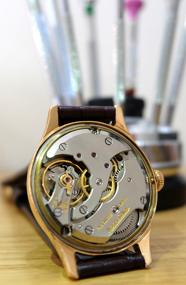Jaeger LeCoultre style Calatrava solo tempo or rose 50’s