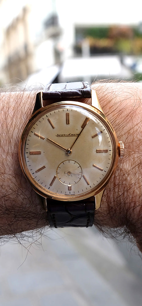 Jaeger LeCoultre style Calatrava solo tempo or rose 50’s