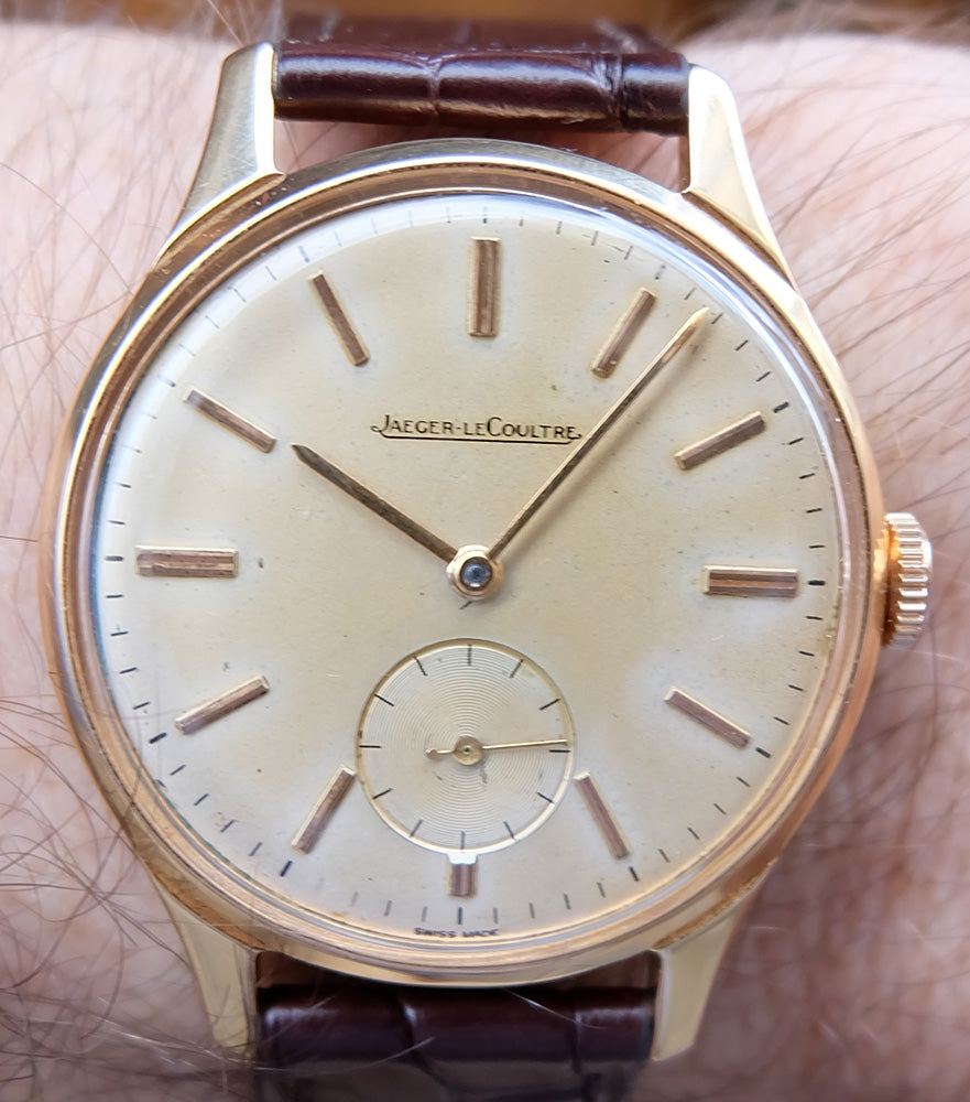 Jaeger LeCoultre style Calatrava solo tempo or rose 50’s