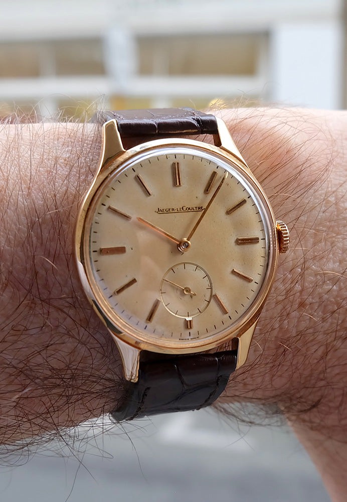 Jaeger LeCoultre style Calatrava solo tempo or rose 50’s