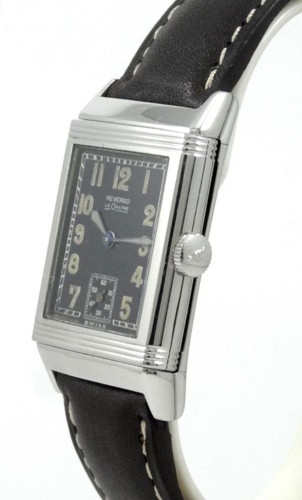 Jaeger-LeCoultre Reverso Cadran Noir Circa 1940 Art Deco