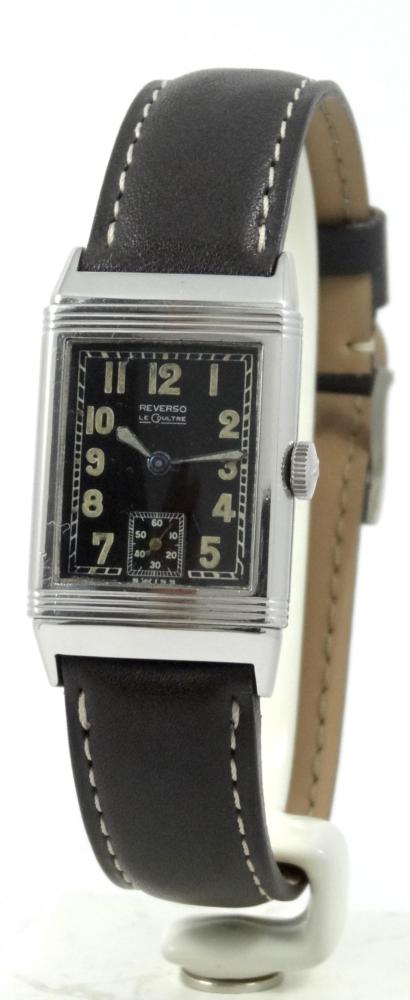 Jaeger-LeCoultre Reverso Cadran Noir Circa 1940 Art Deco
