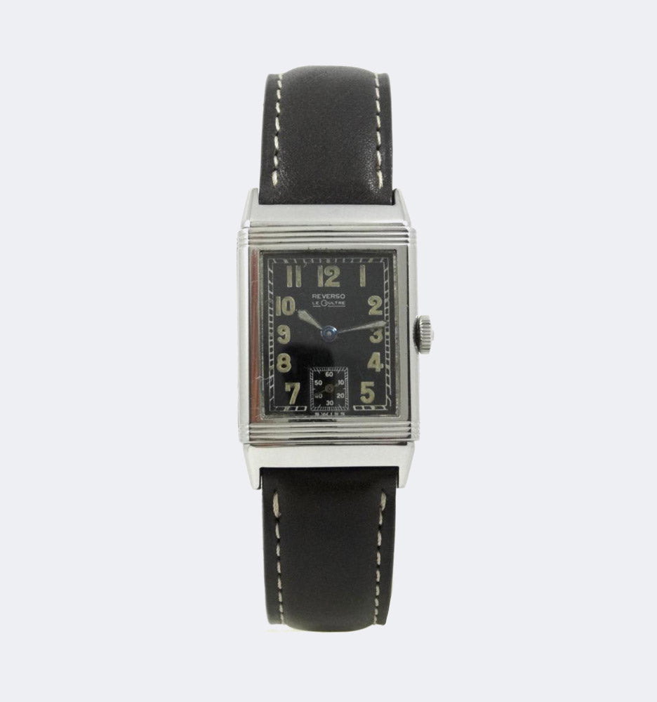Jaeger-LeCoultre Reverso Cadran Noir Circa 1940 Art Deco