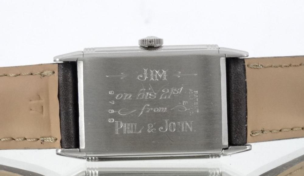 Jaeger-LeCoultre Reverso Cadran Noir Circa 1940 Art Deco