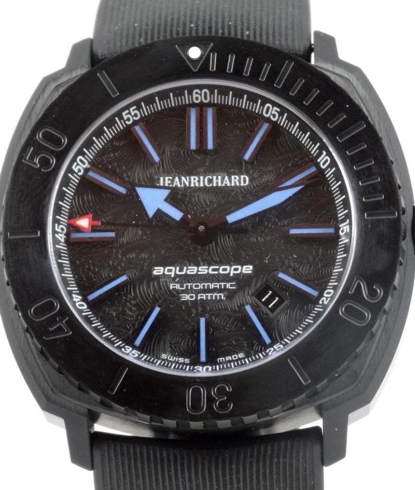 JeanRichard Aquascope Hokusai Black Dial Jamais Portée Full Set