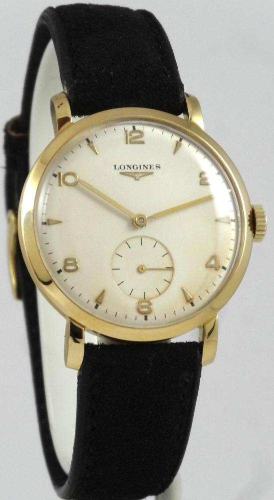 Longines Calatrava Solo Tempo or jaune Circa 1960
