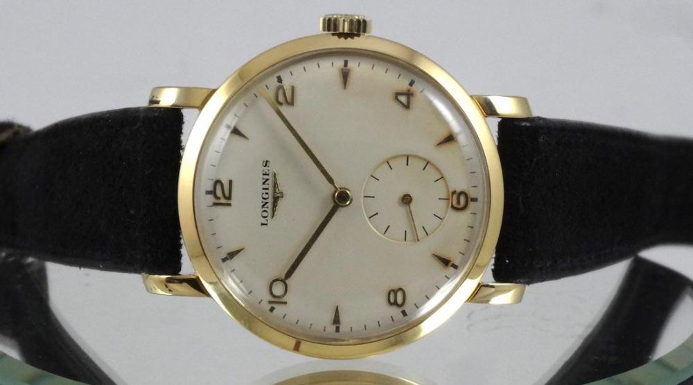 Longines Calatrava Solo Tempo or jaune Circa 1960