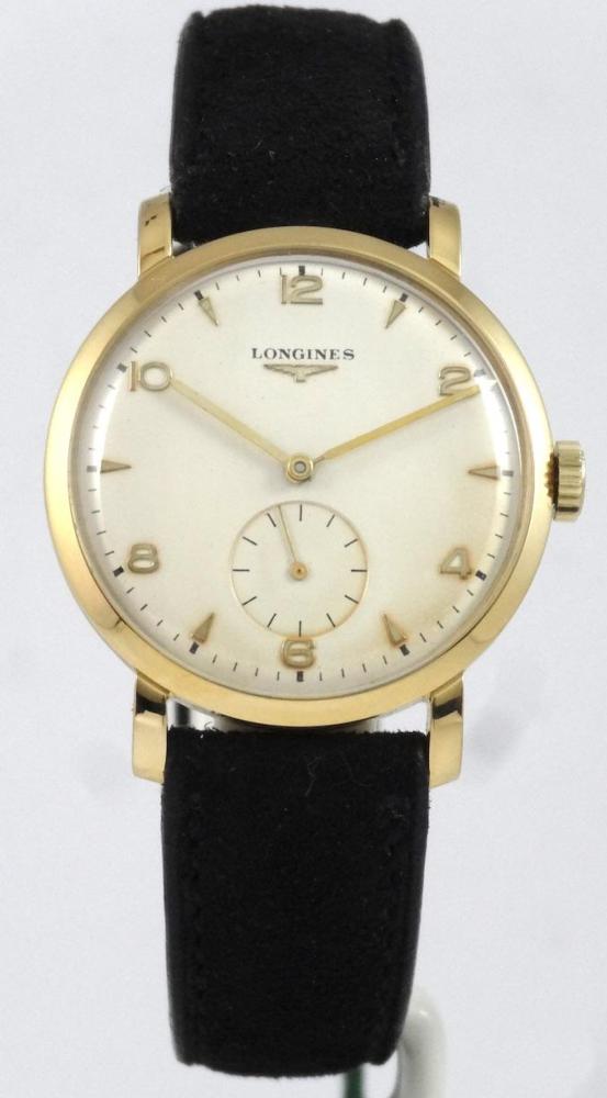 Longines Calatrava Solo Tempo or jaune Circa 1960