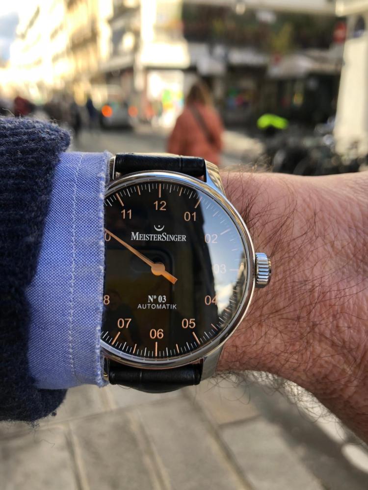 Meistersinger Cadran noir N°3