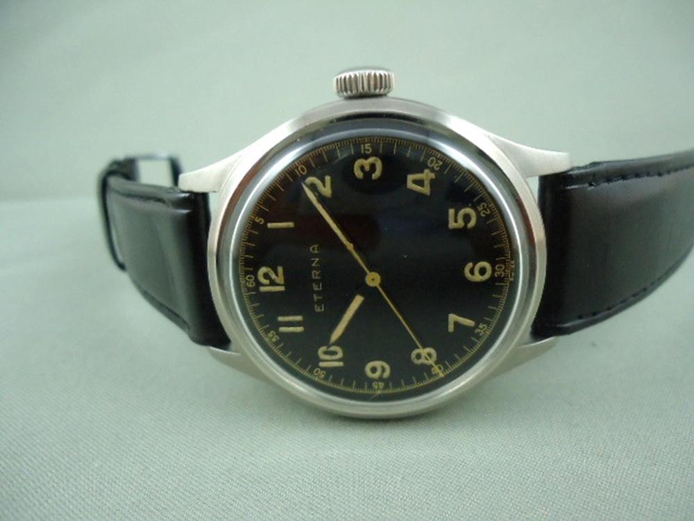 Eterna Cadran laqué Noir acier