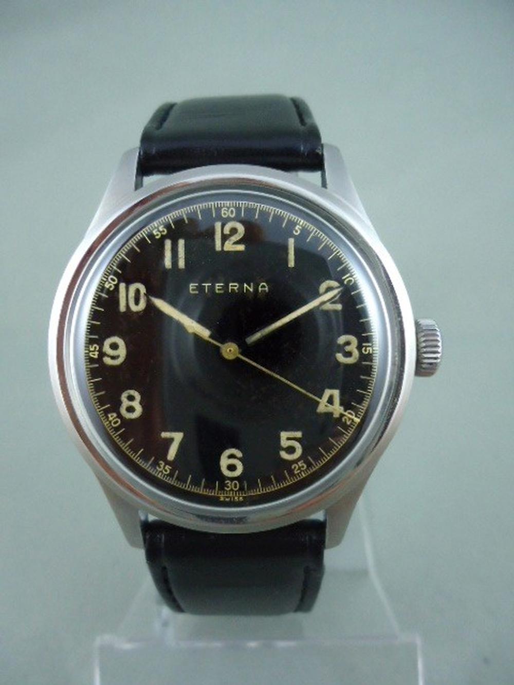 Eterna Cadran laqué Noir acier