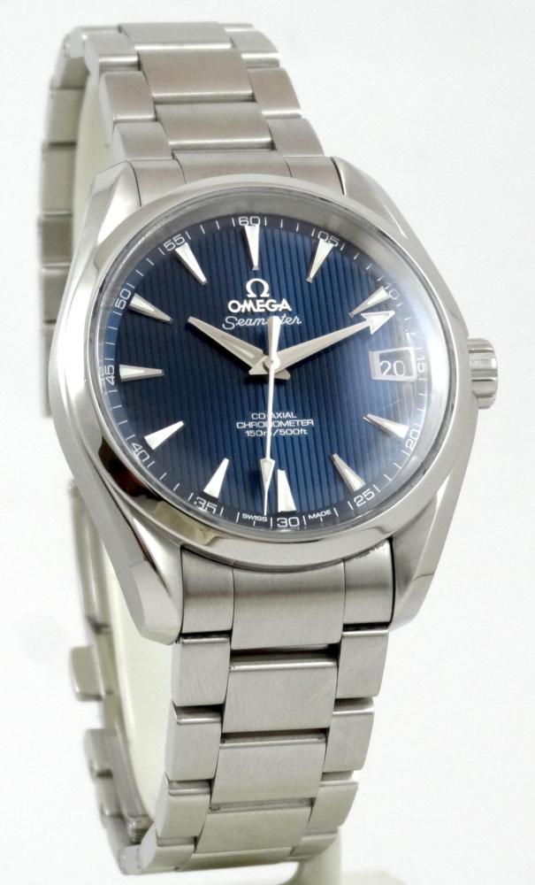 Omega Seamaster Aquat Terra co-Axial 38,5 cadran Bleu Boite & Papiers
