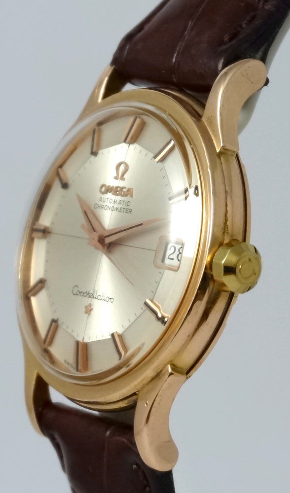 Omega Constellation Pie-Pan Cross Hair Circa 1961 Or rose 35mm