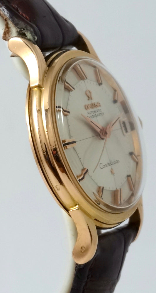 Omega Constellation Pie-Pan Cross Hair Circa 1961 Or rose 35mm