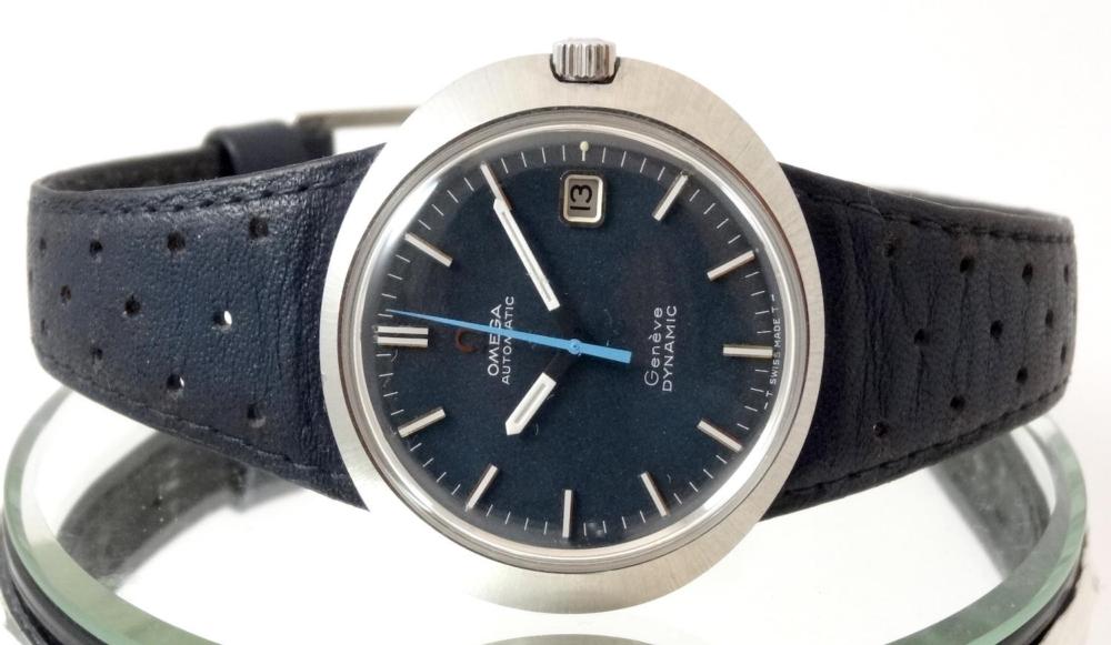 Omega Dynamic automatique cadran Bleu Jamais polie