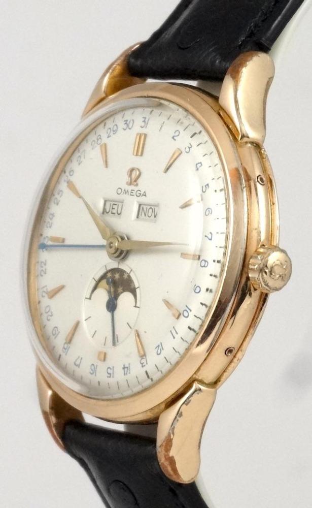 Cosmic triple Calendrier Phase de lune Or Rose plaqué 37,5mm