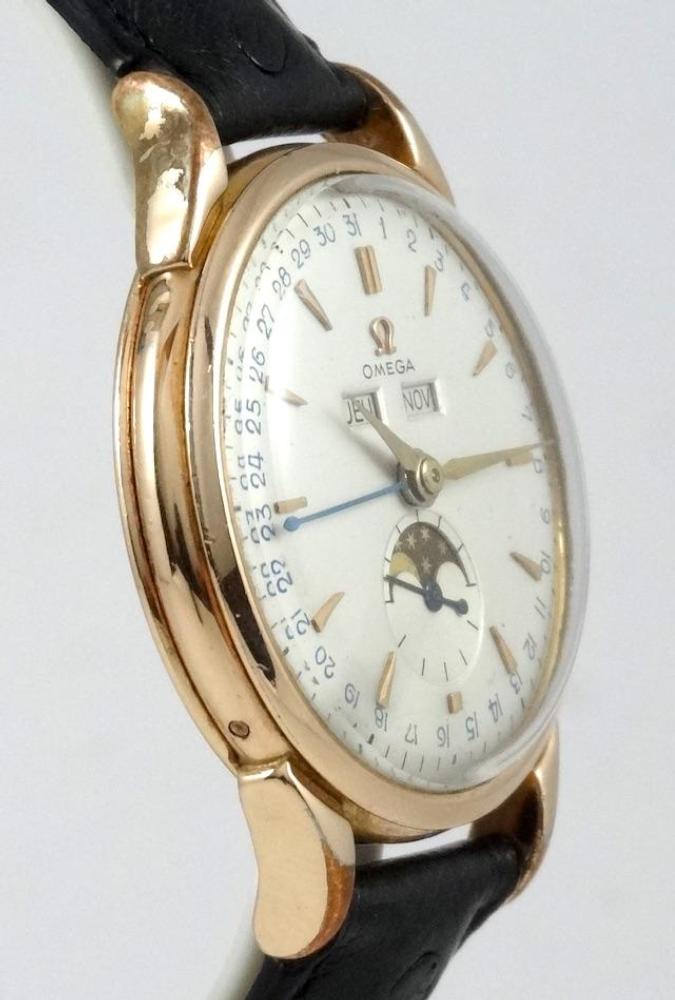 Cosmic triple Calendrier Phase de lune Or Rose plaqué 37,5mm