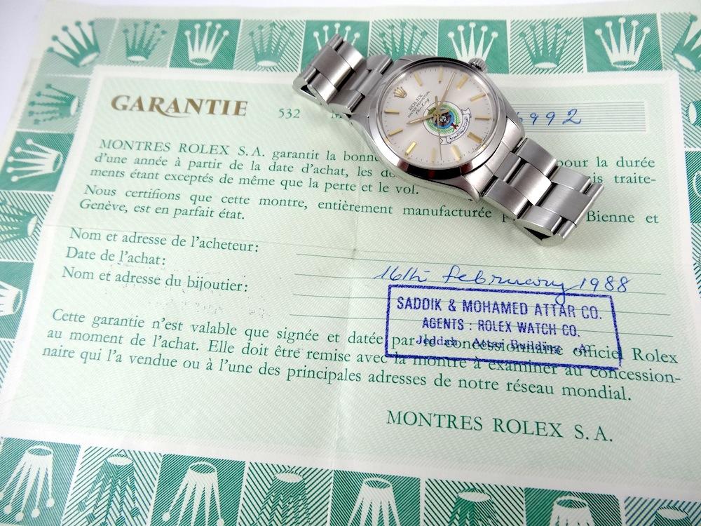 Rolex Airking Logo Armée Saoudienne jamais portée
