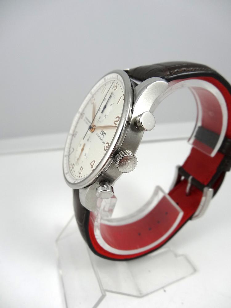 IWC Portugaise cadran crème index Or rose Papiers Révisions 2011
