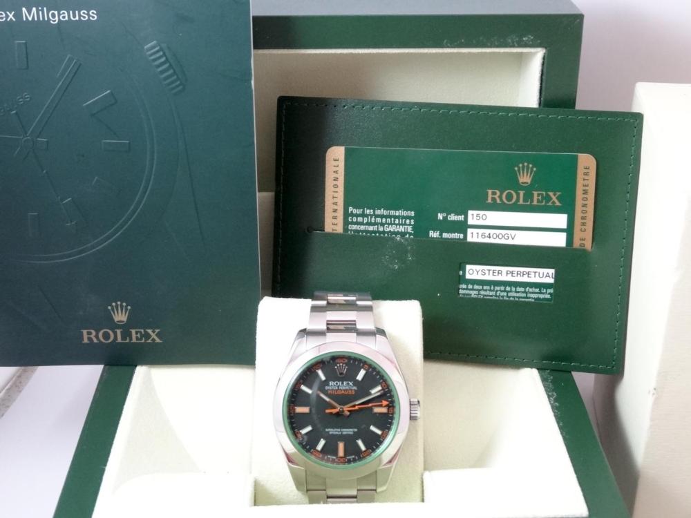 Rolex Milgauss 116400GV Série V, first edition full set