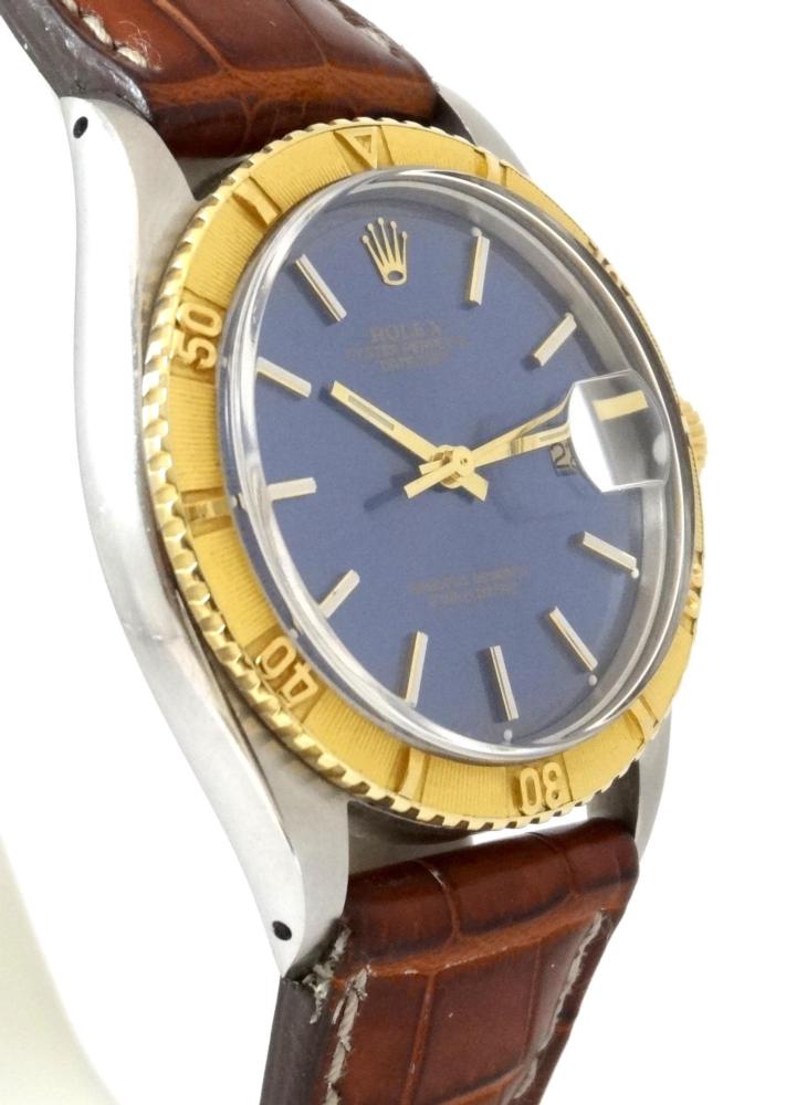 Rolex Turnograph or & acier cadran Bleu Circa 1971