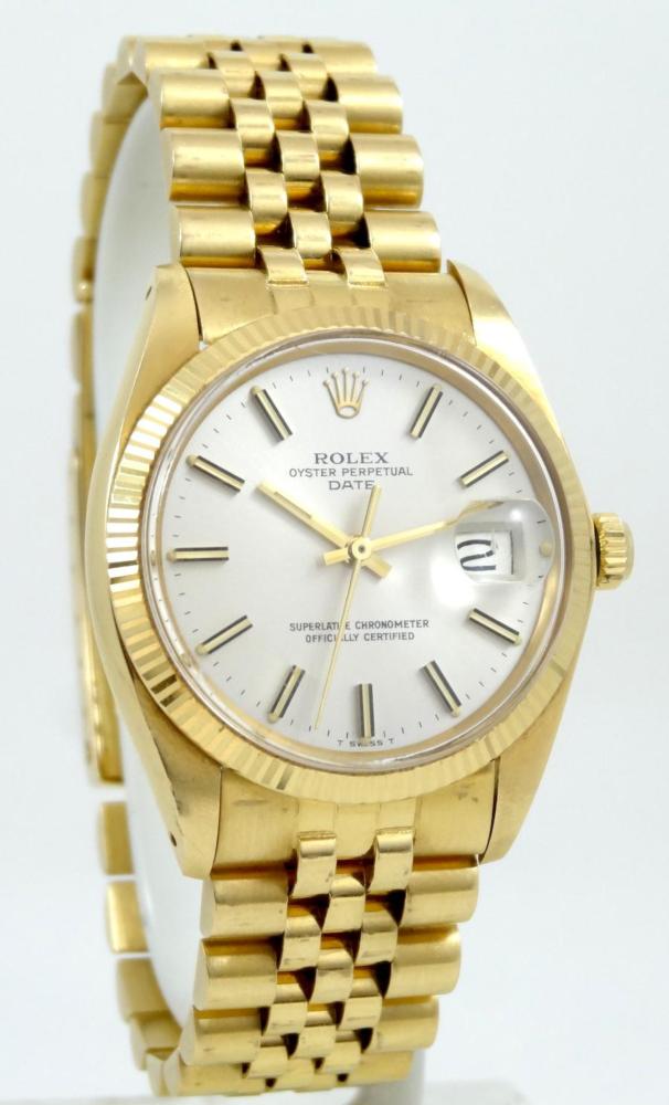 Rolex Date Jubilé 34mm Full Set 1980 Réf 1503