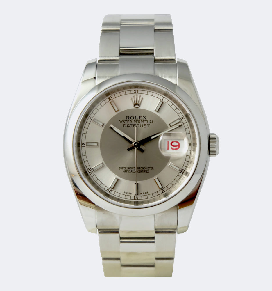 Rolex Datejust cadran White Bull Eye comme neuve