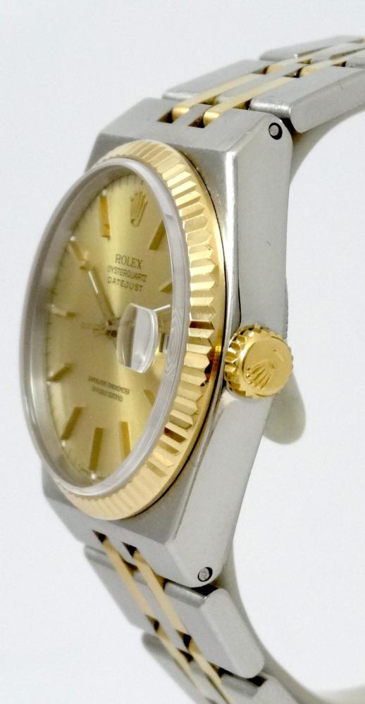Rolex Datejust Oysterquartz or & acier avec sa boite Circa 1989