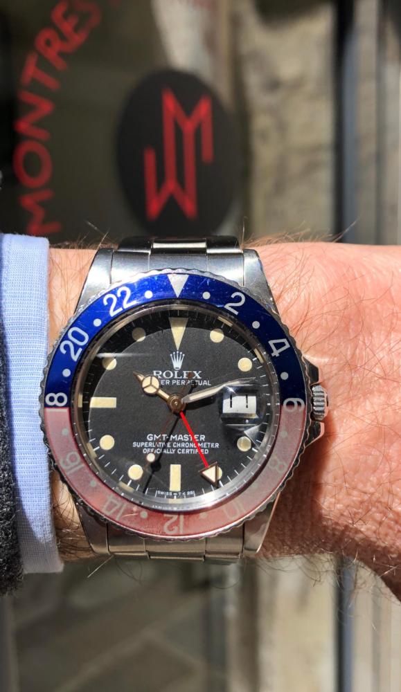 Rolex GMT lunette Pepsi Circa 1983