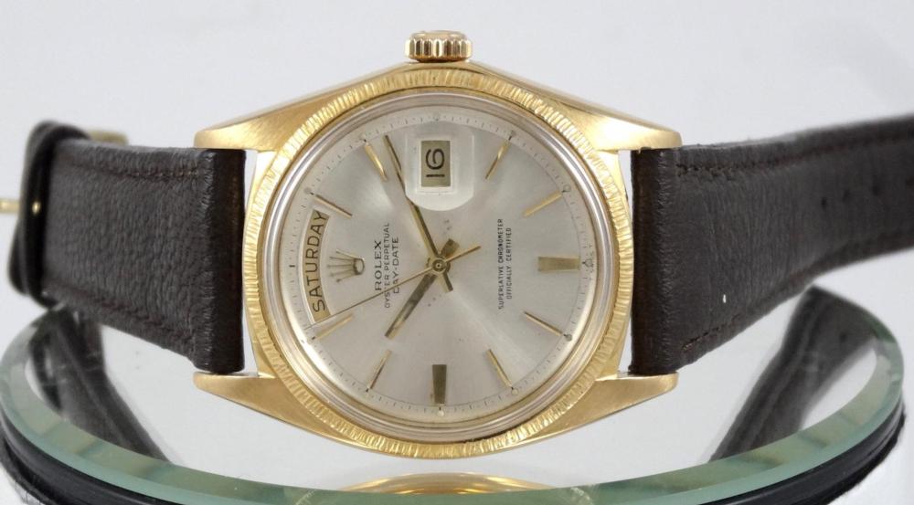 Rolex Day-Date Réf 1807 Lunette Striée Circa 1957