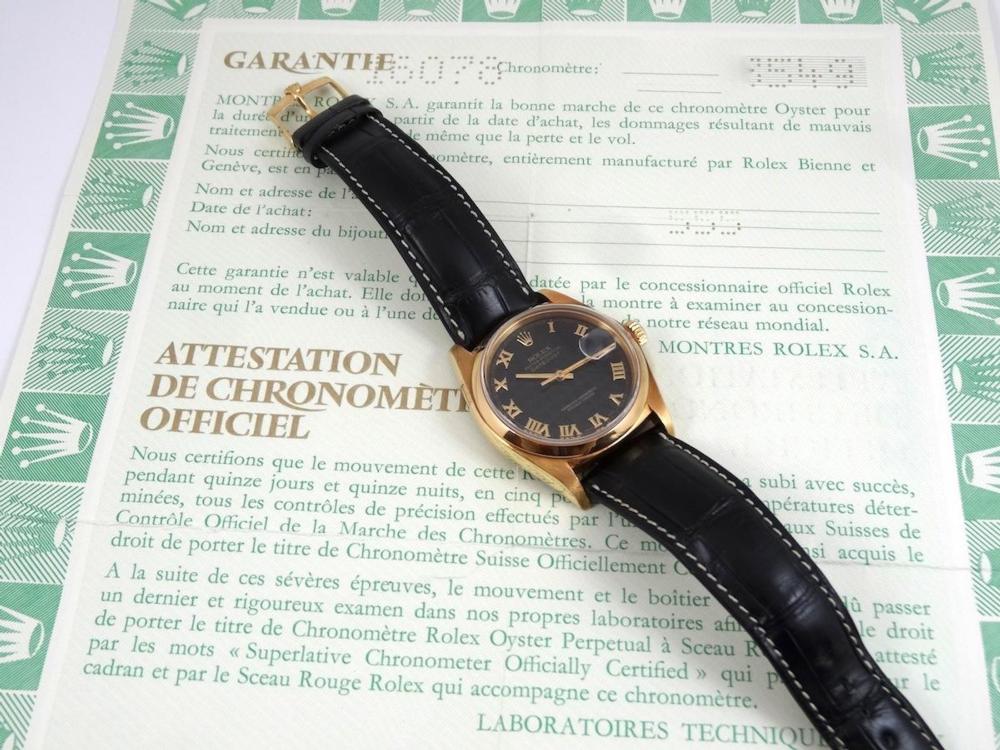 Rolex Datejust Cadran Pyramide Circa 1978 Boite & Papiers
