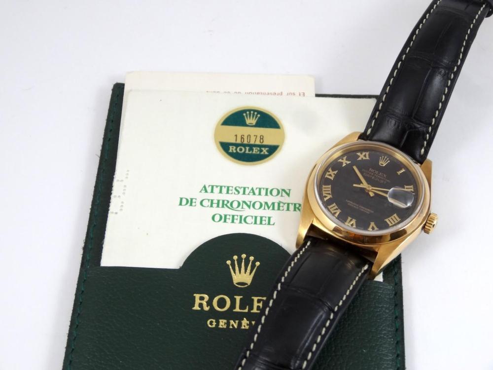 Rolex Datejust Cadran Pyramide Circa 1978 Boite & Papiers